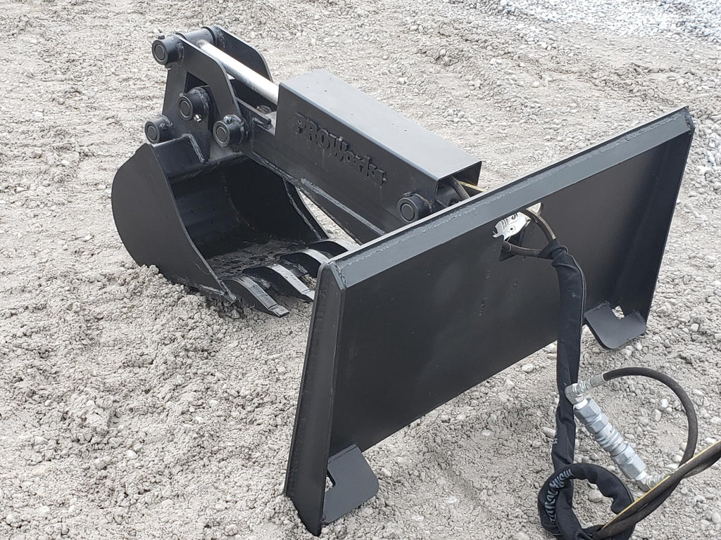 PROWORKS Backhoe Attachment with 12″ Bucket Fits Bobcat MT Mounting System