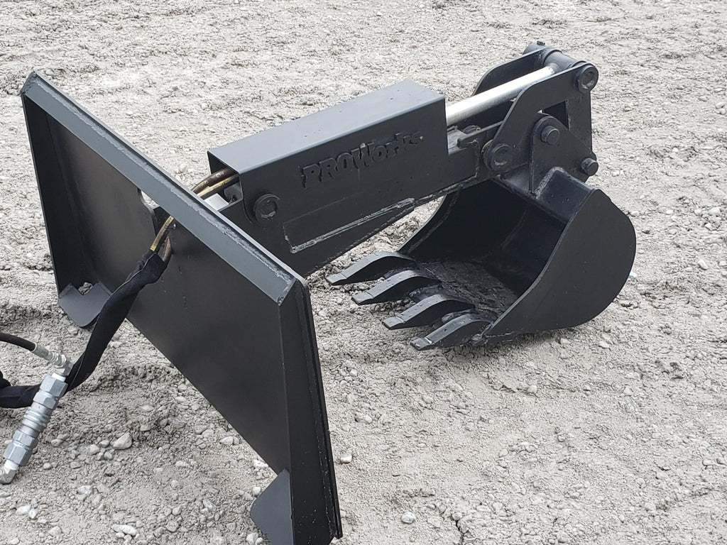 PROWORKS Backhoe Attachment with 12″ Bucket Fits Bobcat MT Mounting System