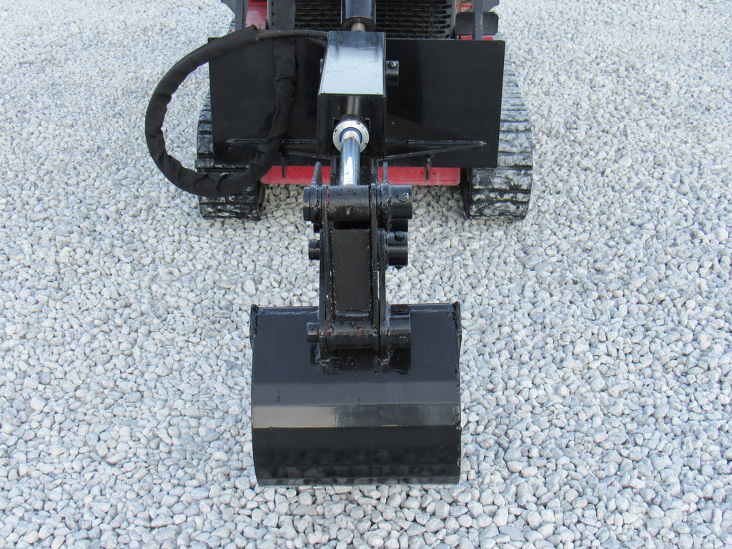 PROWORKS Backhoe Attachment with 12″ Bucket Fits Mini Skid Steer