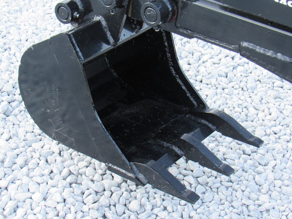 PROWORKS Backhoe Attachment with 12″ Bucket Fits Mini Skid Steer
